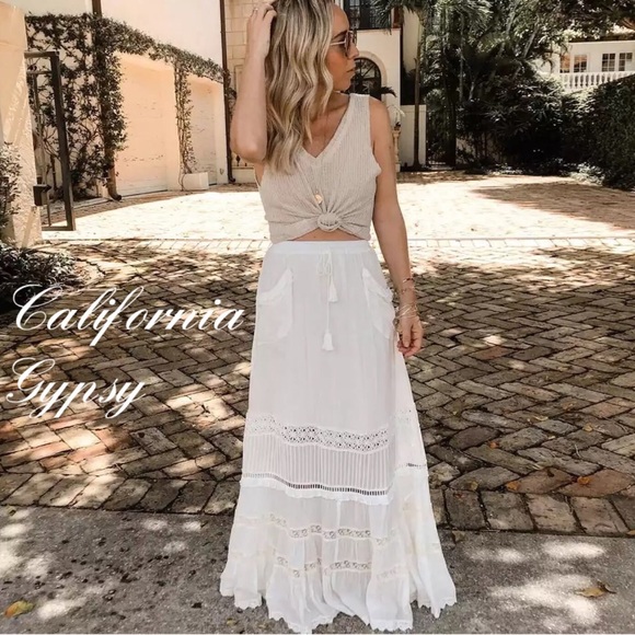 Gypsy hippie boho festival summer skirt - Picture 3 of 10